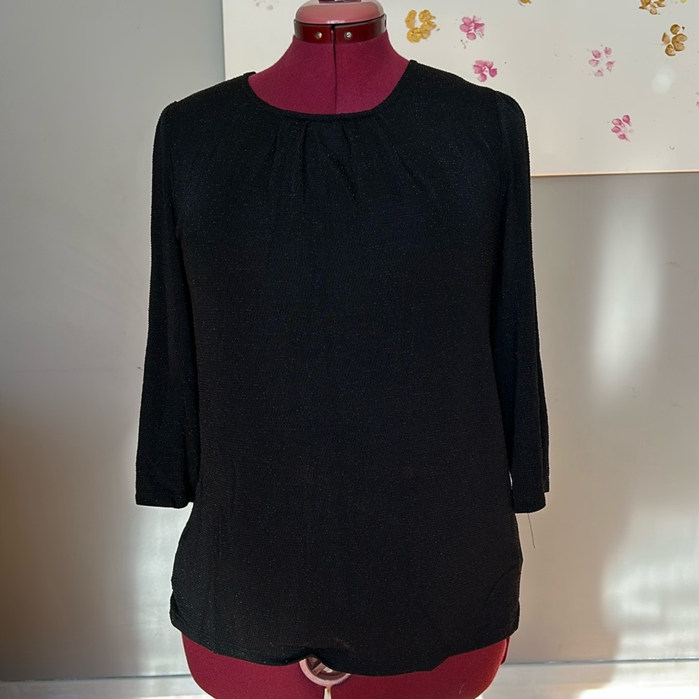 Shimmer black blouse